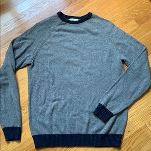 Grey and blue sweater, size Large